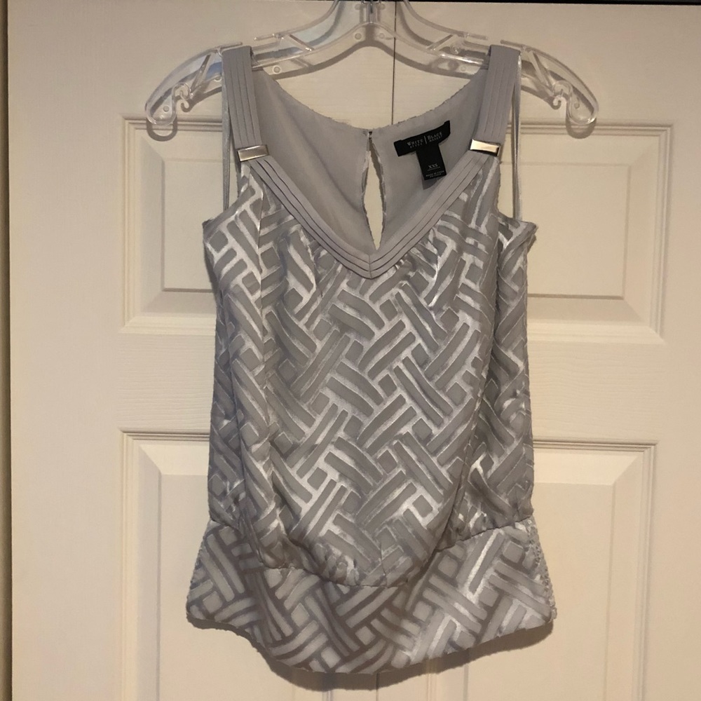 WHBM Chiffon Burnout Top